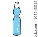 Ramune bottle juice light blue 105243519