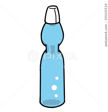 Ramune bottle juice light blue Ramune bottle juice light blue 105243519