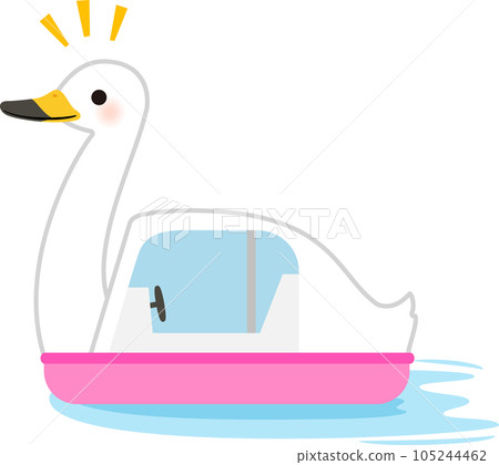 漂浮在水面上的天鵝船 105244462