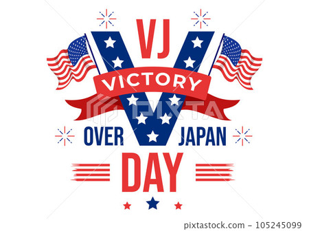 VJ Victory Over Japan Day Celebrate Vector Illustration with United State Flag Background in Flat Cartoon Hand Drawn for Landing Page Templates VJ Victory Over Japan Day Celebrate Vector Illustration with United State Flag Background in Flat Cartoon Hand Drawn for Landing Page Templates 105245099