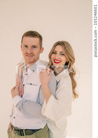 portrait of beautiful couple portrait of beautiful couple 105246601