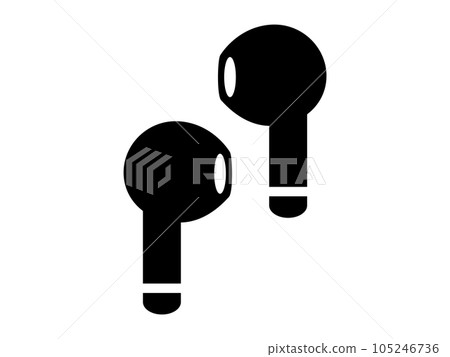 simple earphone icon simple earphone icon 105246736
