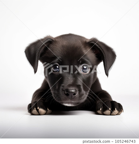Black puppy 105246743