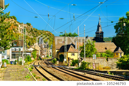 Bacharach station in Rhine valley in Rhineland-Palatinate, Germany Bacharach station in Rhine valley in Rhineland-Palatinate, Germany 105246793
