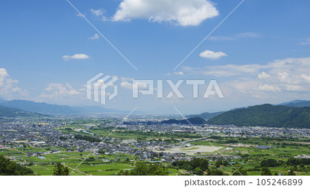 Obasute Station and Obasute Terraced Rice Fields (summer), tourist attractions in Chikuma City, Nagano Prefecture Obasute Station and Obasute Terraced Rice Fields (summer), tourist attractions in Chikuma City, Nagano Prefecture 105246899