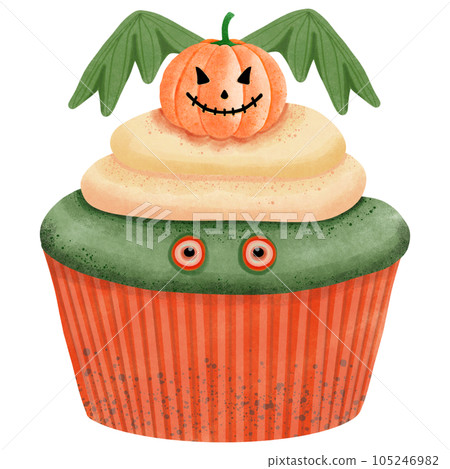Halloween cute cupcakes  105246982