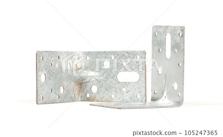 Angle metal profiles, isolated on white 105247365