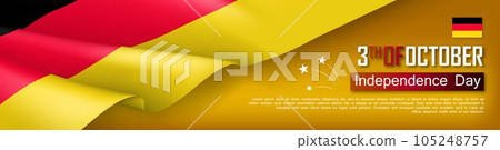 Germany independence day horizontal web banner Germany independence day horizontal web banner 105248757