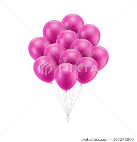 Bunch pink balloons tied Bunch pink balloons tied 105248800