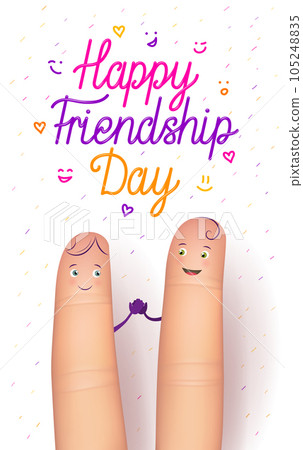 Happy friendship day card Happy friendship day card 105248835