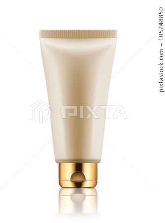 Realistic 3d white plastic tube Realistic 3d white plastic tube 105248850