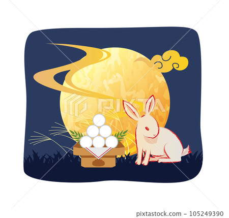 秋月賞兔背景 105249390