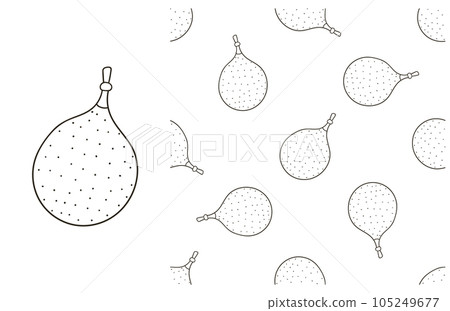 Coloring pattern for kitchen, restaurant or shop. Set in hand draw style 105249677