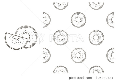 Coloring pattern for kitchen, restaurant or shop. Set in hand draw style Coloring pattern for kitchen, restaurant or shop. Set in hand draw style 105249784