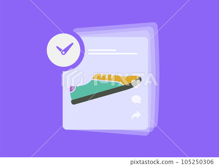 Social Media Post Scheduler concept. Automatically Social Intelligence illustration with cross-channel posting, smm marketing with content calendar overview Social Media Post Scheduler concept. Automatically Social Intelligence illustration with cross-channel posting, smm marketing with content calendar overview 105250306