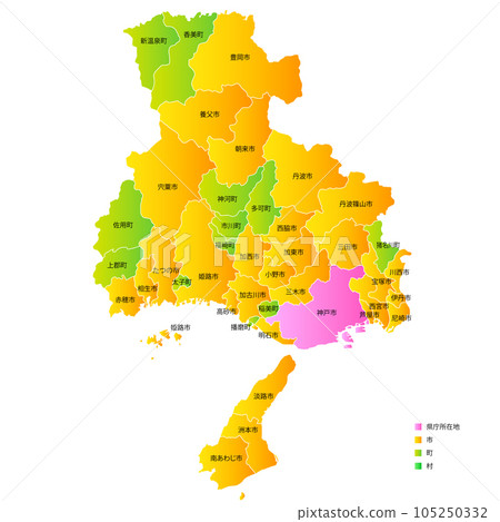 兵庫縣市町村地圖 兵庫縣市町村地圖 105250332