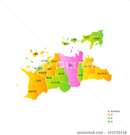 香川縣市鎮地圖 香川縣市鎮地圖 105250336
