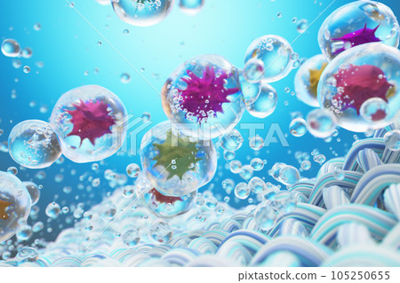 Close-up of fabric interlaced fiber with water drop. 105250655