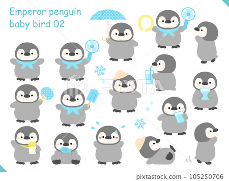 Baby penguins and accessories for summer Baby penguins and accessories for summer 105250706
