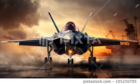Epic illustration US Air Force Lockheed Martin F-35 Lightning II AI Epic illustration US Air Force Lockheed Martin F-35 Lightning II AI 105250795