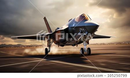 Epic illustration US Air Force Lockheed Martin F-35 Lightning II AI Epic illustration US Air Force Lockheed Martin F-35 Lightning II AI 105250799