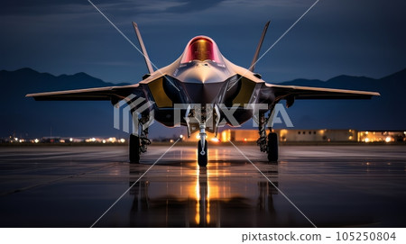 Epic illustration US Air Force Lockheed Martin F-35 Lightning II AI 105250804