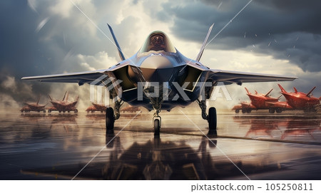 Epic illustration US Air Force Lockheed Martin F-35 Lightning II AI Epic illustration US Air Force Lockheed Martin F-35 Lightning II AI 105250811