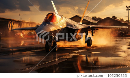 Epic illustration US Air Force Lockheed Martin F-35 Lightning II AI Epic illustration US Air Force Lockheed Martin F-35 Lightning II AI 105250833