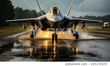 Epic illustration US Air Force Lockheed Martin F-35 Lightning II AI Epic illustration US Air Force Lockheed Martin F-35 Lightning II AI 105250835