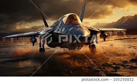Epic illustration US Air Force Lockheed Martin F-35 Lightning II AI Epic illustration US Air Force Lockheed Martin F-35 Lightning II AI 105250852