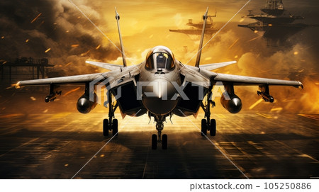 Epic illustration US Air Force Lockheed Martin F-35 Lightning II AI 105250886