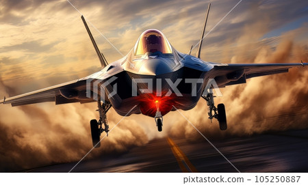 Epic illustration US Air Force Lockheed Martin F-35 Lightning II AI Epic illustration US Air Force Lockheed Martin F-35 Lightning II AI 105250887
