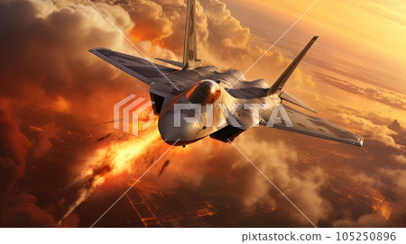 Epic illustration US Air Force Lockheed Martin F-35 Lightning II AI Epic illustration US Air Force Lockheed Martin F-35 Lightning II AI 105250896