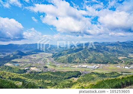 [Mount Takaya (Mt. Yokomine) Scenery from the summit observatory] Uegaki, Ichishimacho, Tanba City, Hyogo Prefecture 105253605