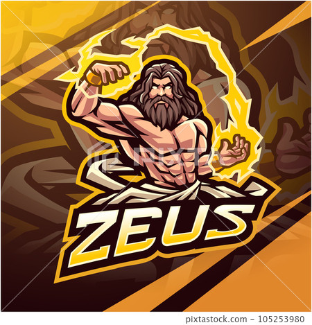 Zeus esport mascot logo design Zeus esport mascot logo design 105253980
