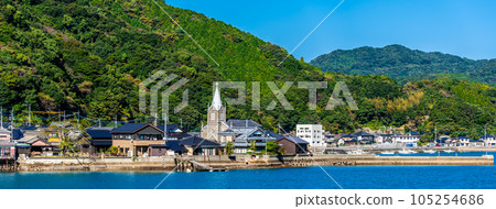 Catholic Sakitsu Church Panorama [Amakusa City, Kumamoto Prefecture] 105254686