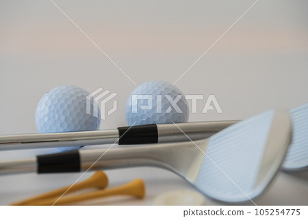 Golf club golf equipment sports white background image material Golf club golf equipment sports white background image material 105254775