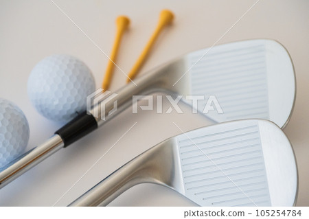 Golf club golf equipment sports white background image material Golf club golf equipment sports white background image material 105254784