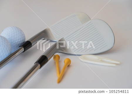 Golf club golf equipment sports white background image material 105254811