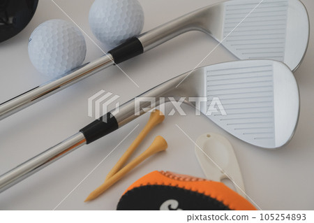Golf club Golf equipment Sports White background close-up material Golf club Golf equipment Sports White background close-up material 105254893