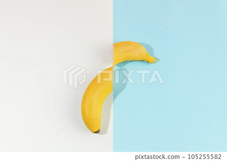 fruit still life photo, a sliced banana 105255582