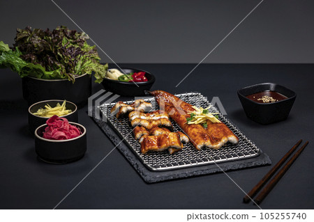 korean traditional food, grilled eel korean traditional food, grilled eel 105255740