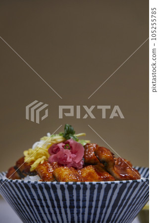 korean traditional food, rice with grilled eel korean traditional food, rice with grilled eel 105255785