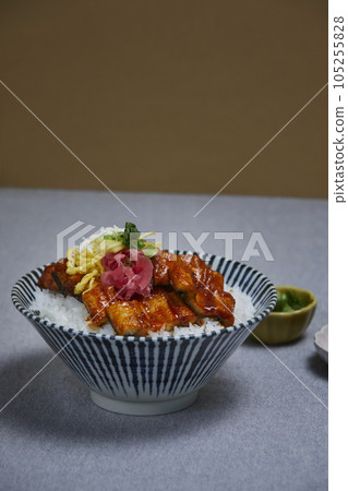korean traditional food, rice with grilled eel korean traditional food, rice with grilled eel 105255828