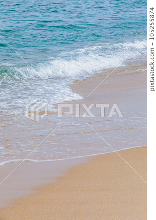 beautiful beach and waves 105255874