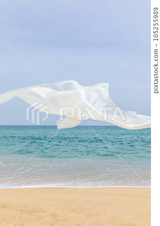 beautiful beach and fabric beautiful beach and fabric 105255989