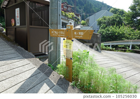 本田山與聖峰院交會處的指示牌（從鳩之洲站到本田山登山起點：東京都西玉郡奧多玉町） 105256030