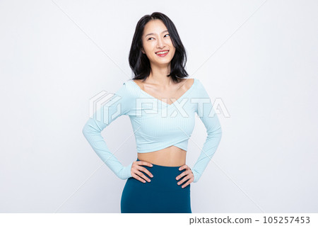 healthy beauty concept photo of korean asian beautiful woman smiling healthy beauty concept photo of korean asian beautiful woman smiling 105257453