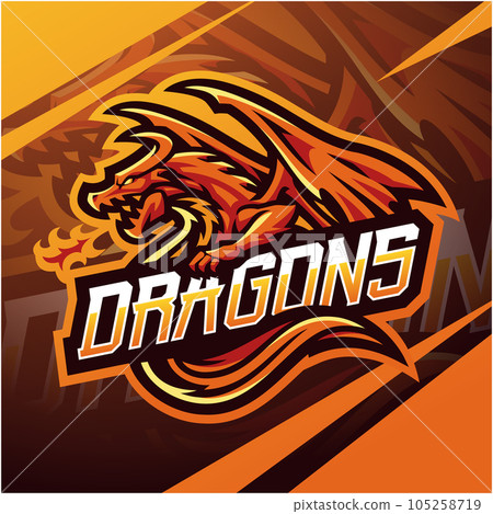 Dragon esport mascot logo design Dragon esport mascot logo design 105258719