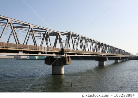 JR Keiyo Line Second Edogawa Bridge JR Keiyo Line Second Edogawa Bridge 105258994